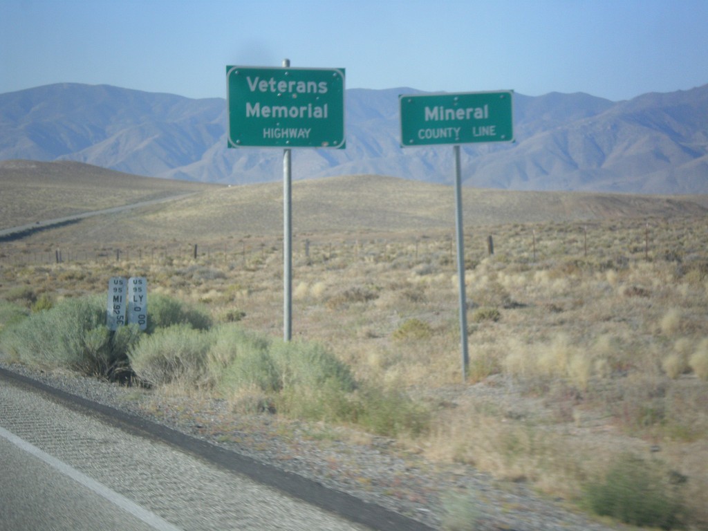 US-95 South - Mineral County