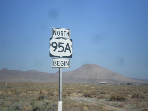 Begin US-95A (US-95 Alternate) in Schurz