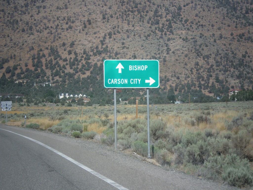 NV-208 West Approaching US-395