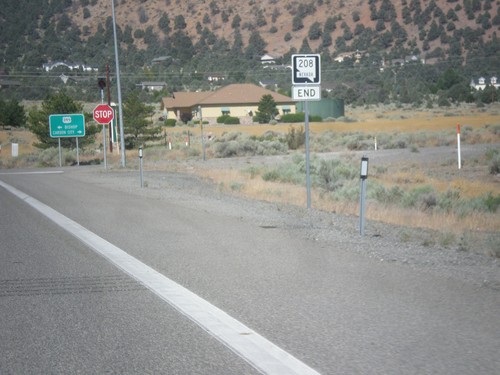 End NV-208 West at US-395