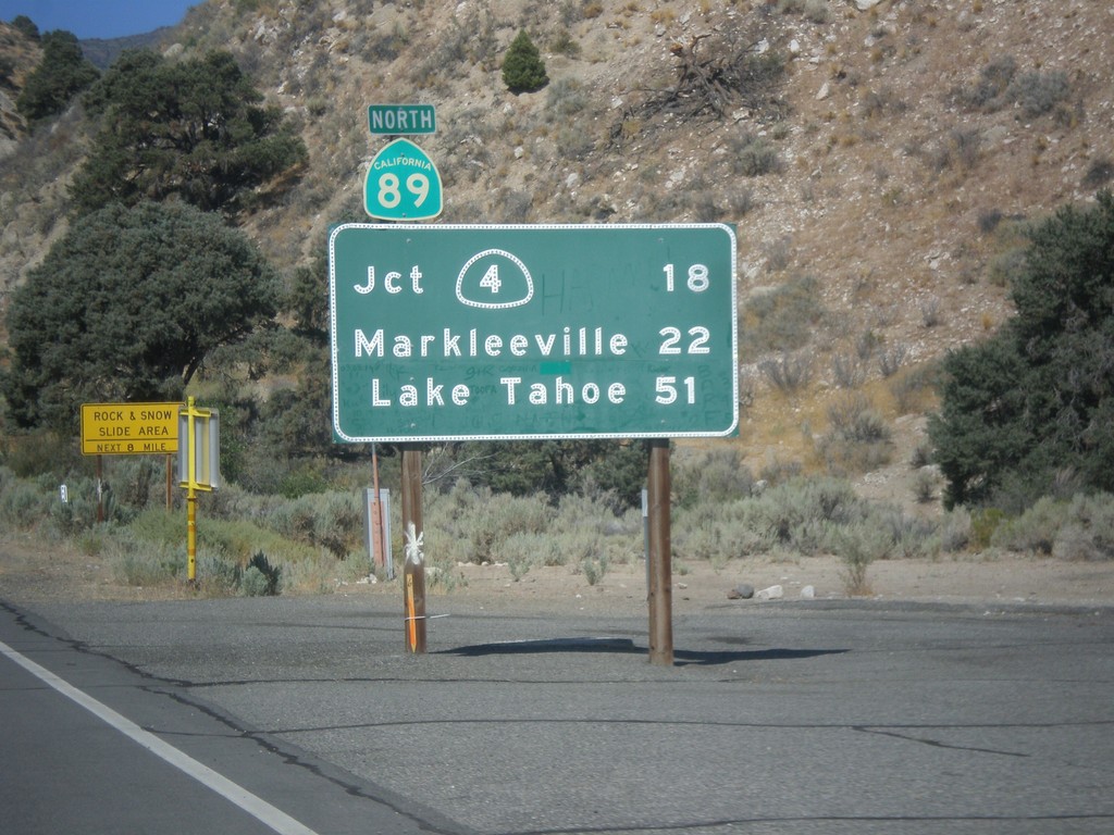 CA-89 North - Distance Marker