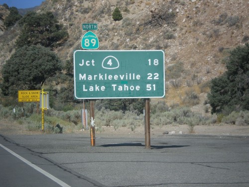 CA-89 North - Distance Marker