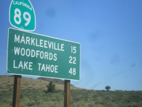 CA-89 North - Distance Marker