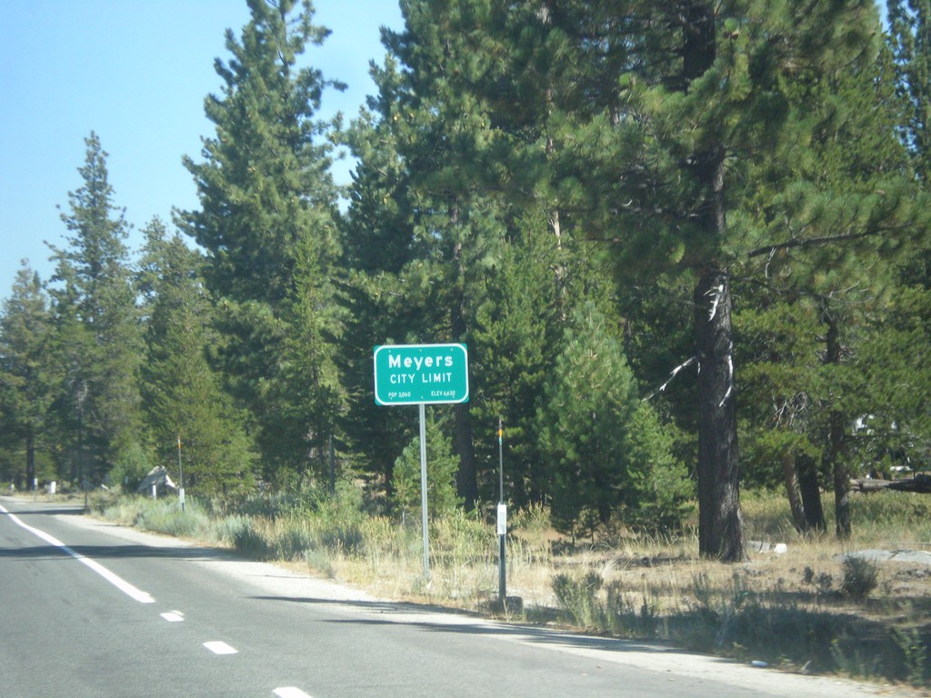 CA-89 North - Meyers City Limit