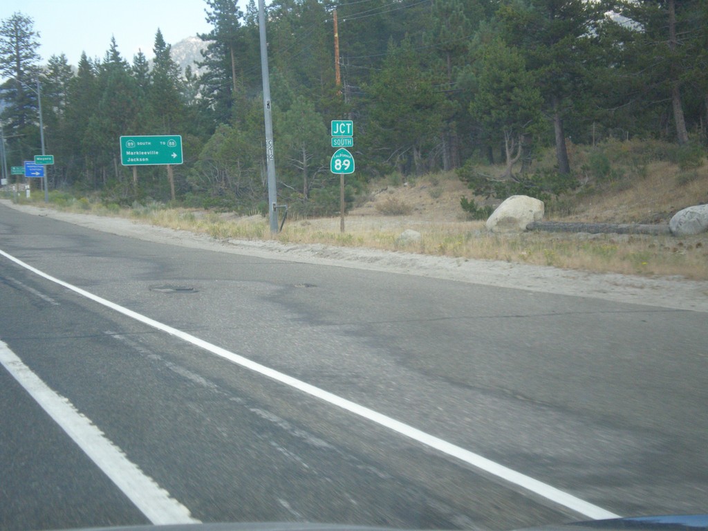 US-50 East at CA-89 Junction