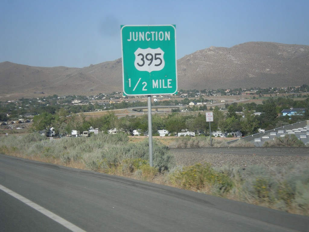 US-50 East Approaching US-395