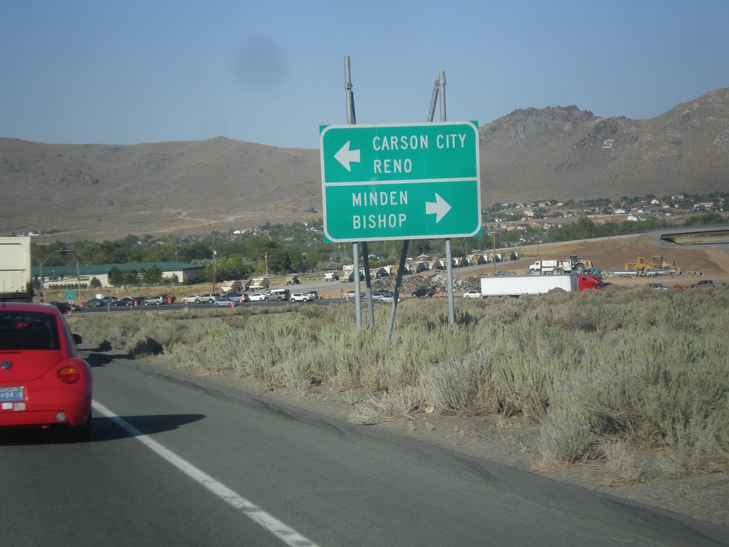 US-50 East Approaching US-395