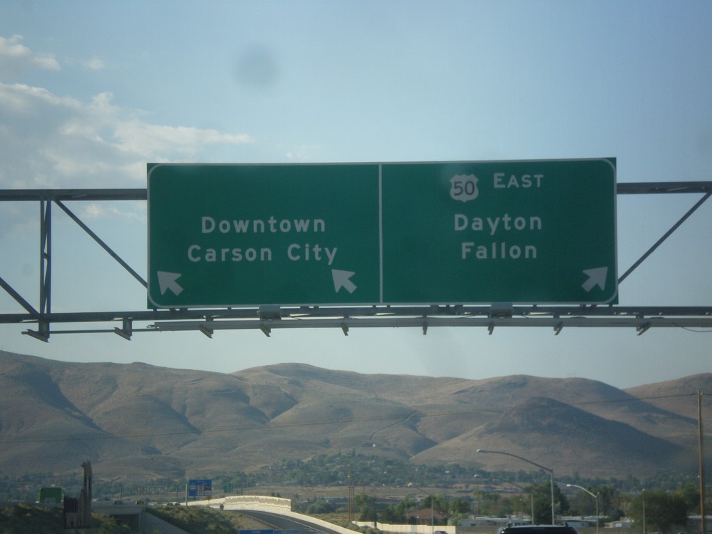 US-395 North/US-50 East on Exit 39 Offramp