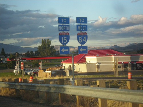 UT-13 North at I-15 North/I-84 West - Exit 376