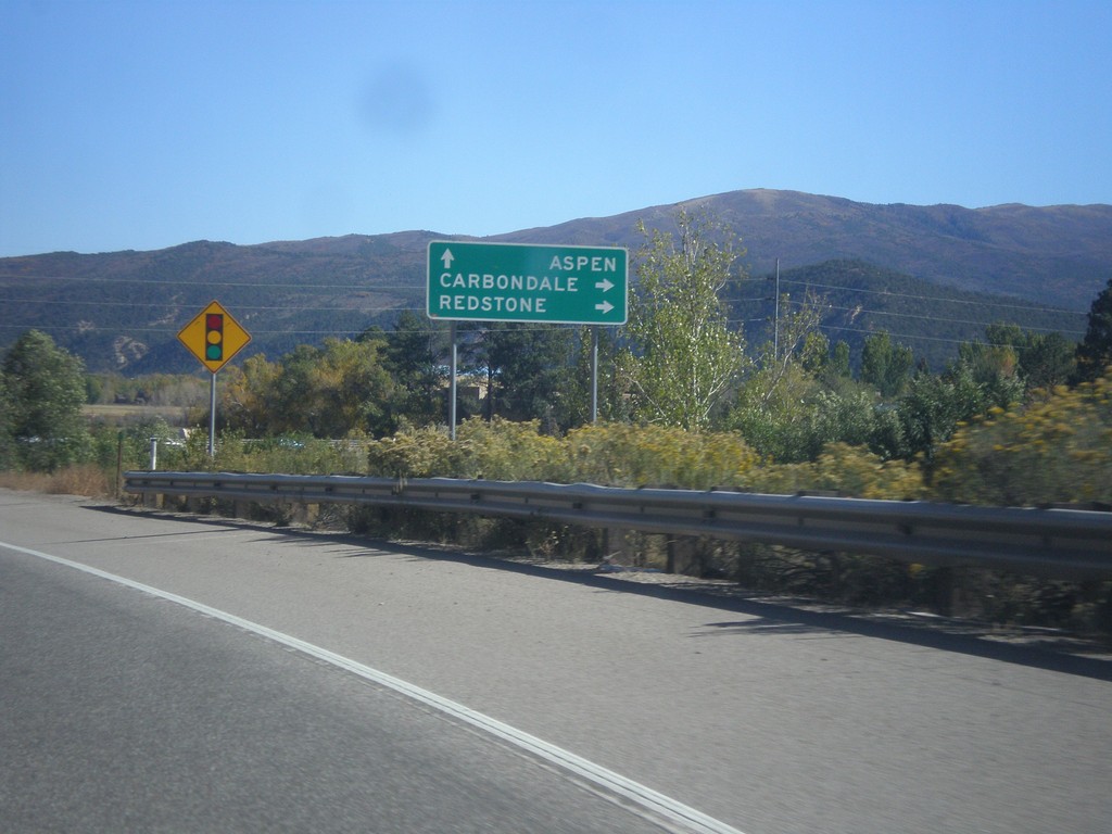 CO-82 East Approaching CO-133 South