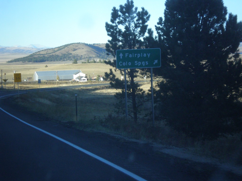 US-24 East/US-285 North at Antero Junction