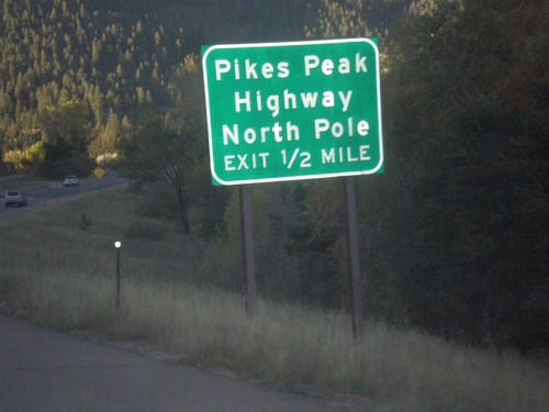 US-24 East approaching Pikes Peak Highway