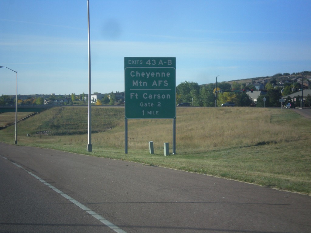 CO-115 South - Exits 43A-B