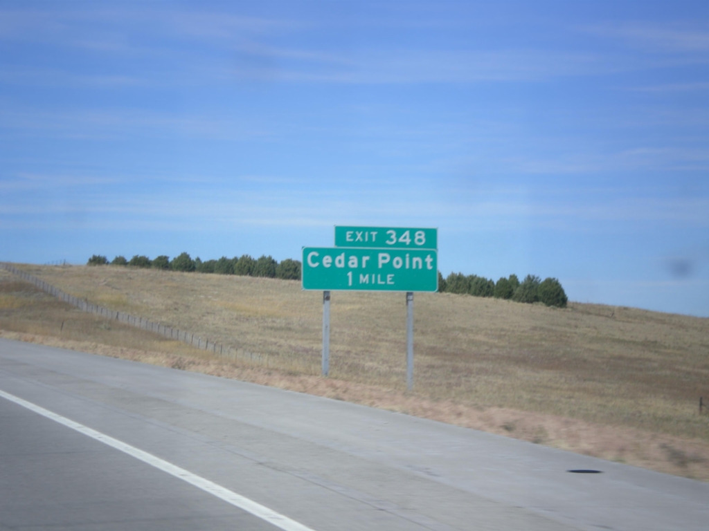 I-70 West - Exit 348