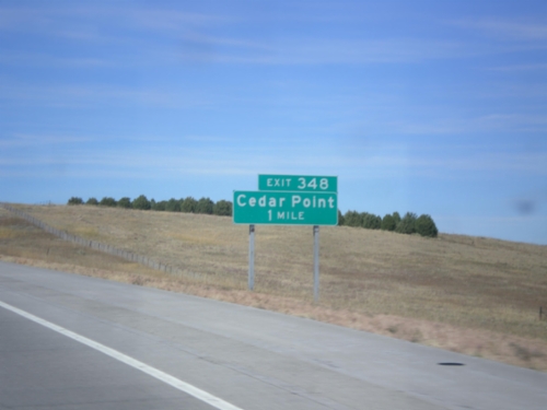 I-70 West - Exit 348