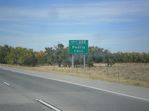 I-70 West - Exit 322