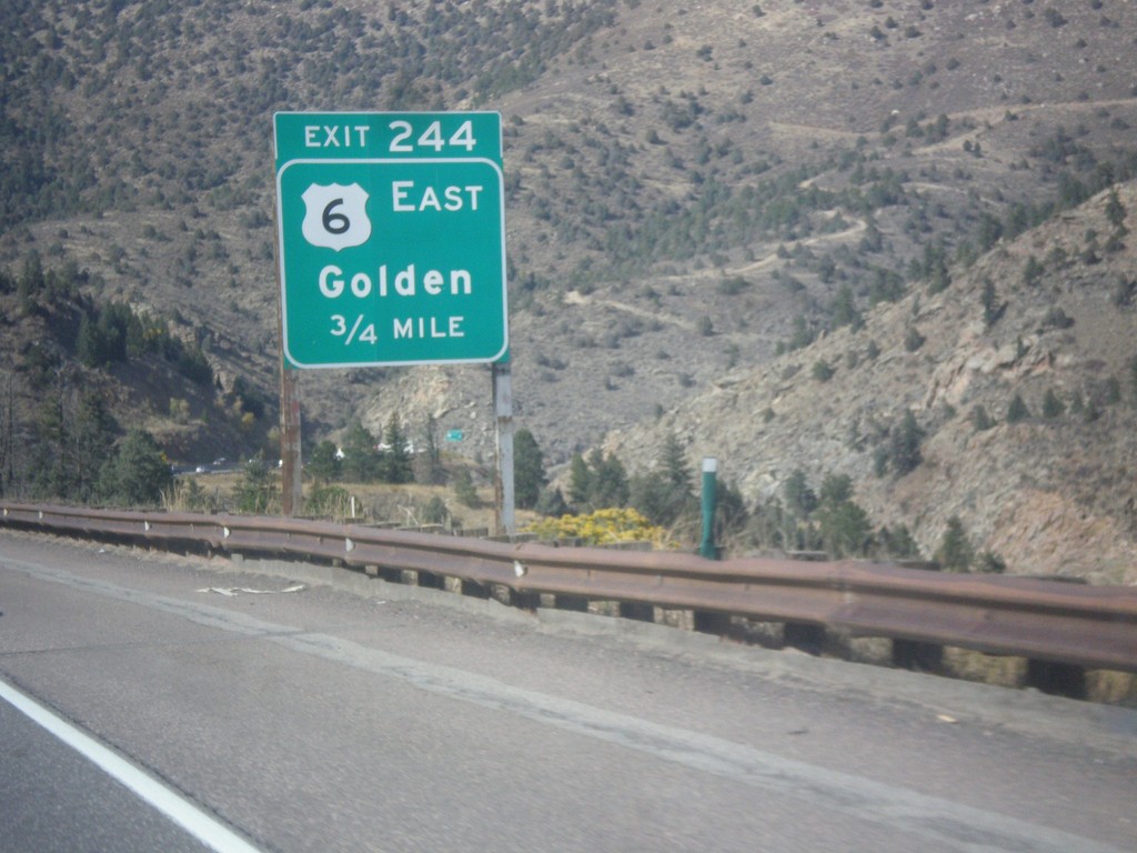 I-70 West - Exit 244