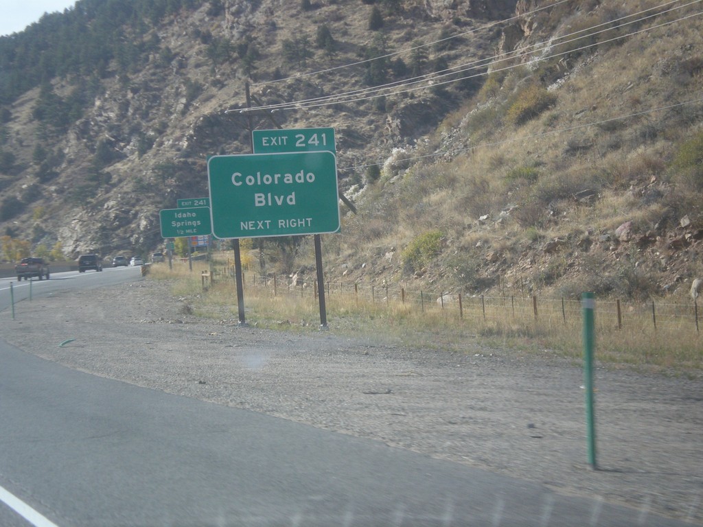 I-70 West - Exit 241