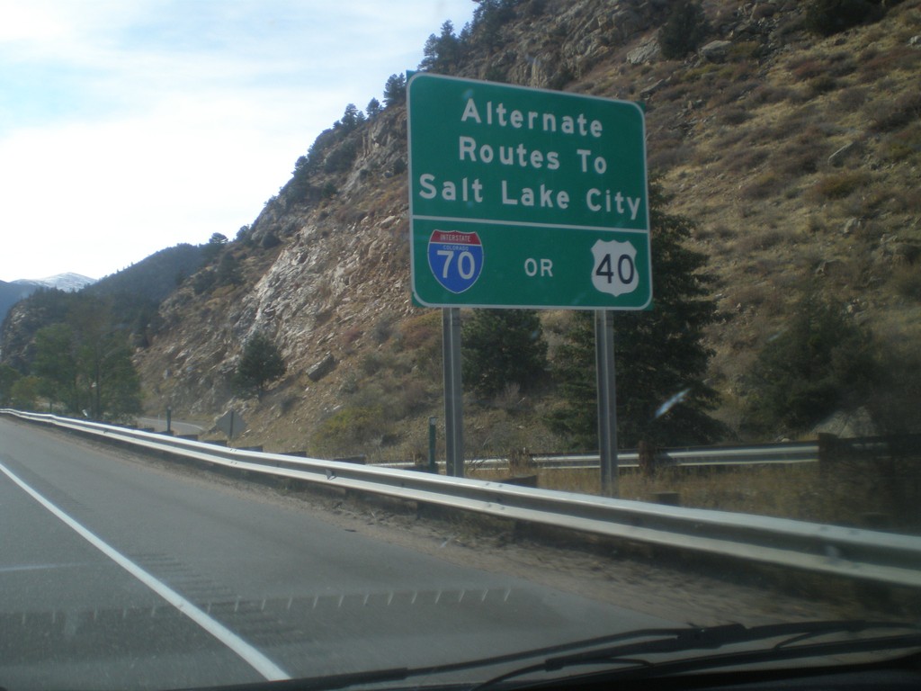 I-70 West - Routes to Salt Lake City