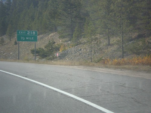 I-70 West - Exit 218