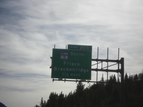 I-70 West - Exit 203
