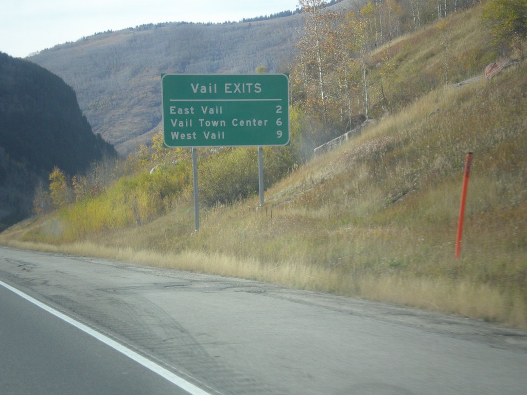 I-70 West - Vail Exits