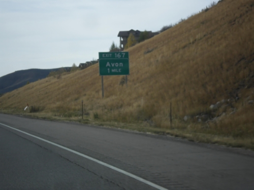 I-70 West - Exit 167