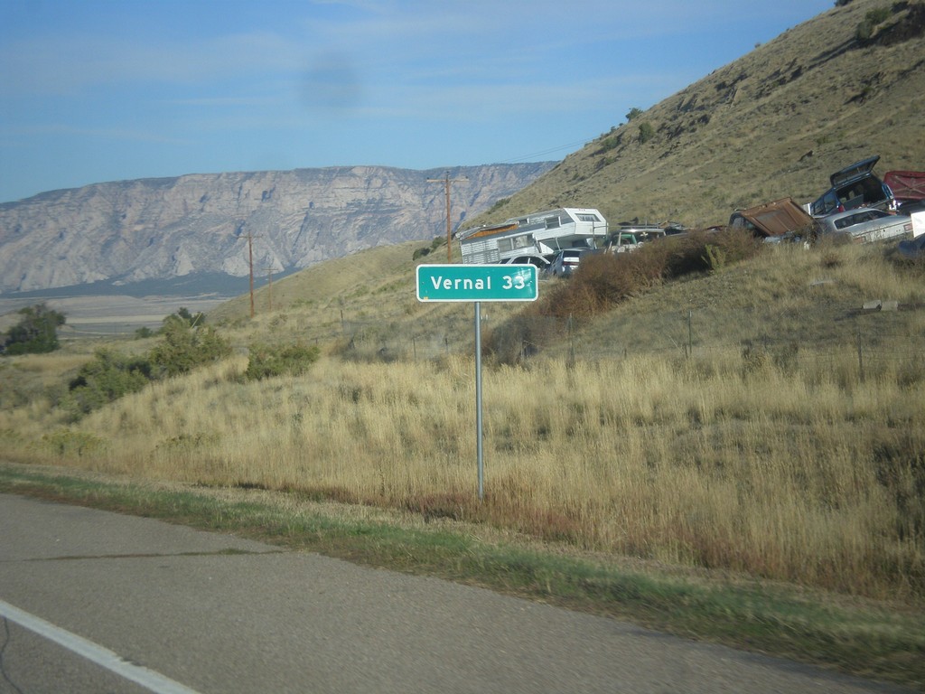 US-40 West - Distance Marker