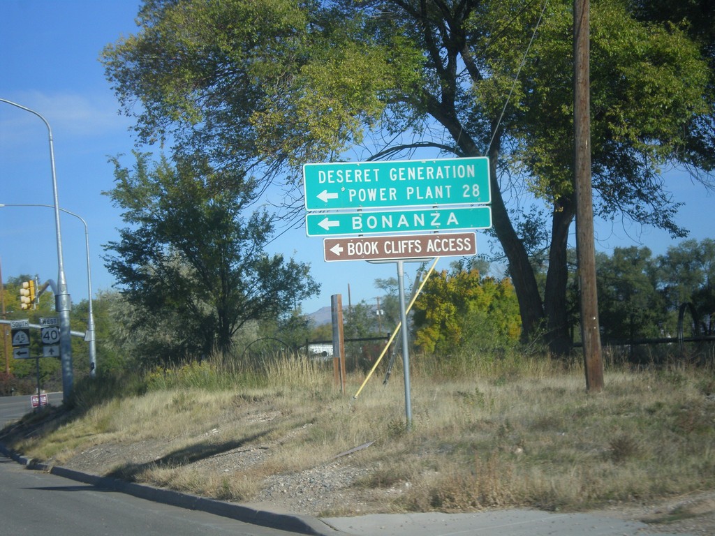 US-40 West at UT-45 Jct.