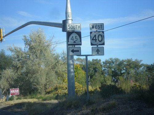 US-40 West at UT-45 South