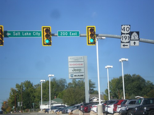 US-40 West/US-191 South at UT-121