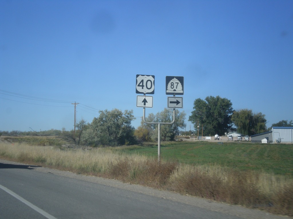 US-40 West/US-191 South at UT-87