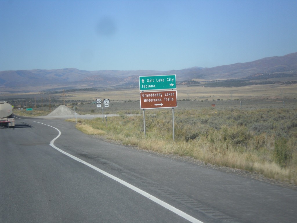 US-40 West Approaching UT-208