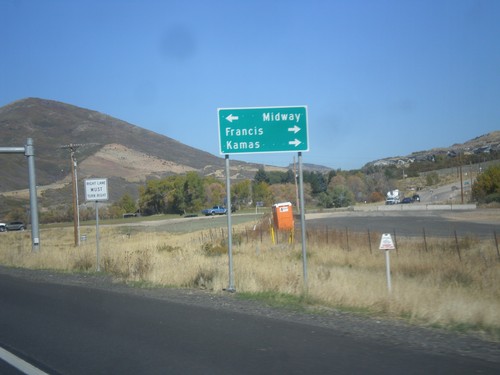 US-40 West Approaching UT-32