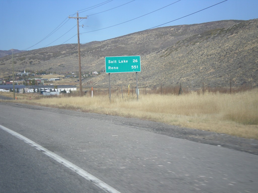 I-80 West - Distance Marker