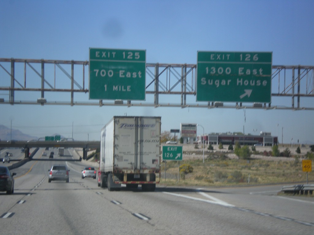 I-80 West - Exits 125 and 126