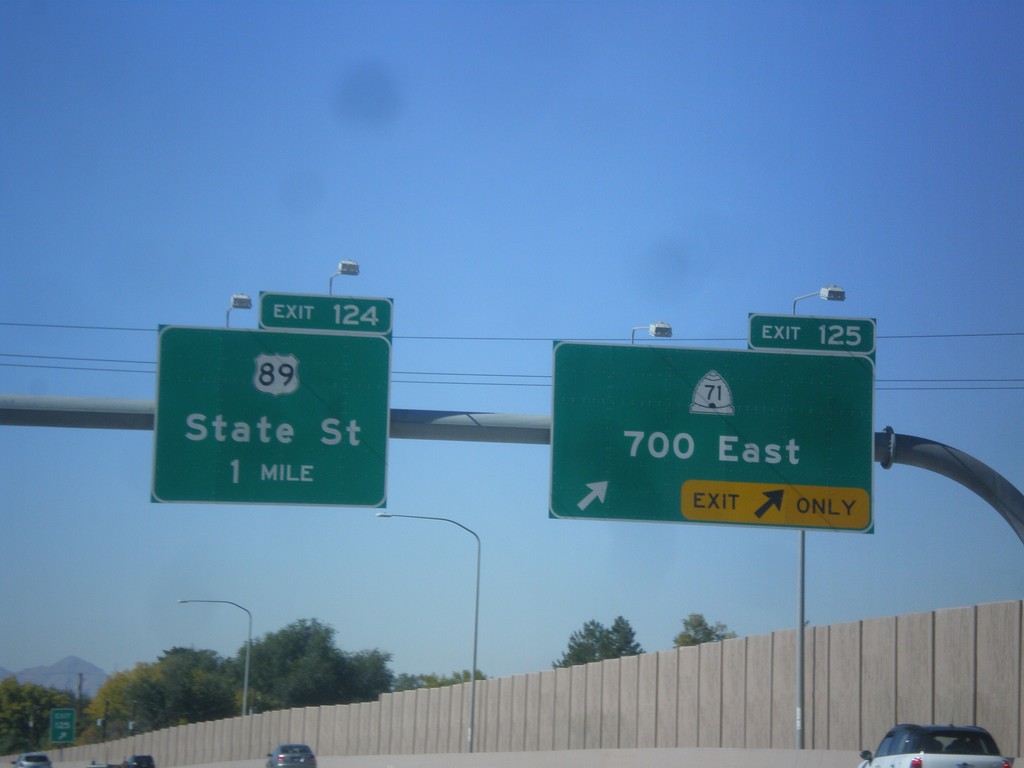 I-80 West - Exits 124 and 125