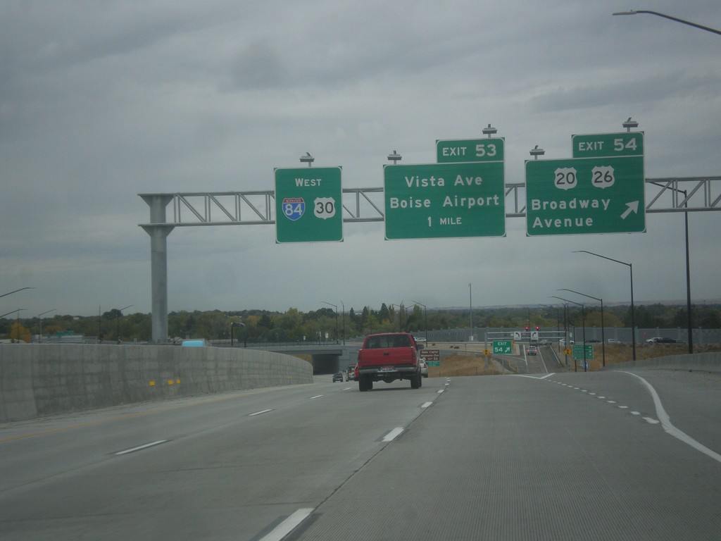 I-84 West - Exits 53 and 54