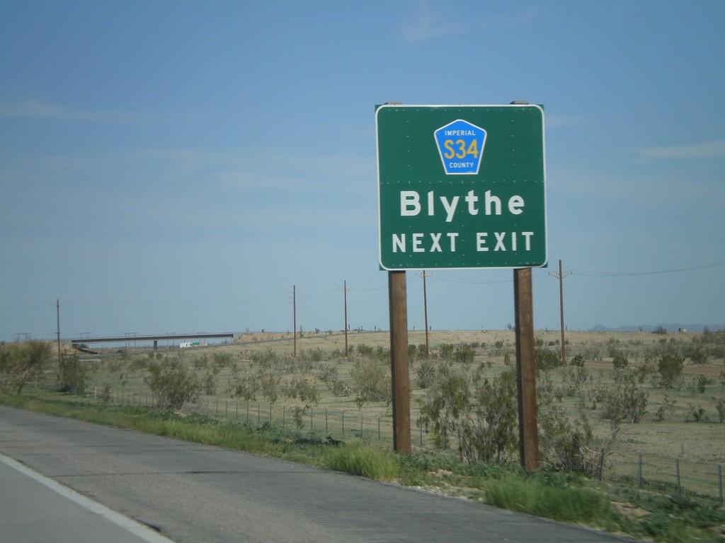 I-8 East Approaching Exit 159