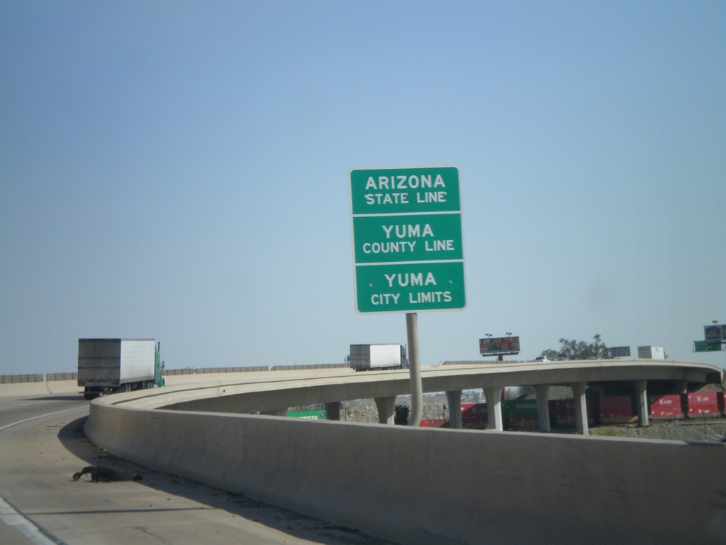 I-8 East - Arizona State Line