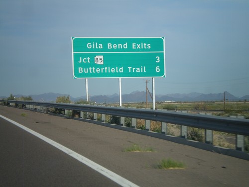 I-8 East - Gila Bend Exits