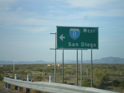 BL-8 west at I-8 West Onramp