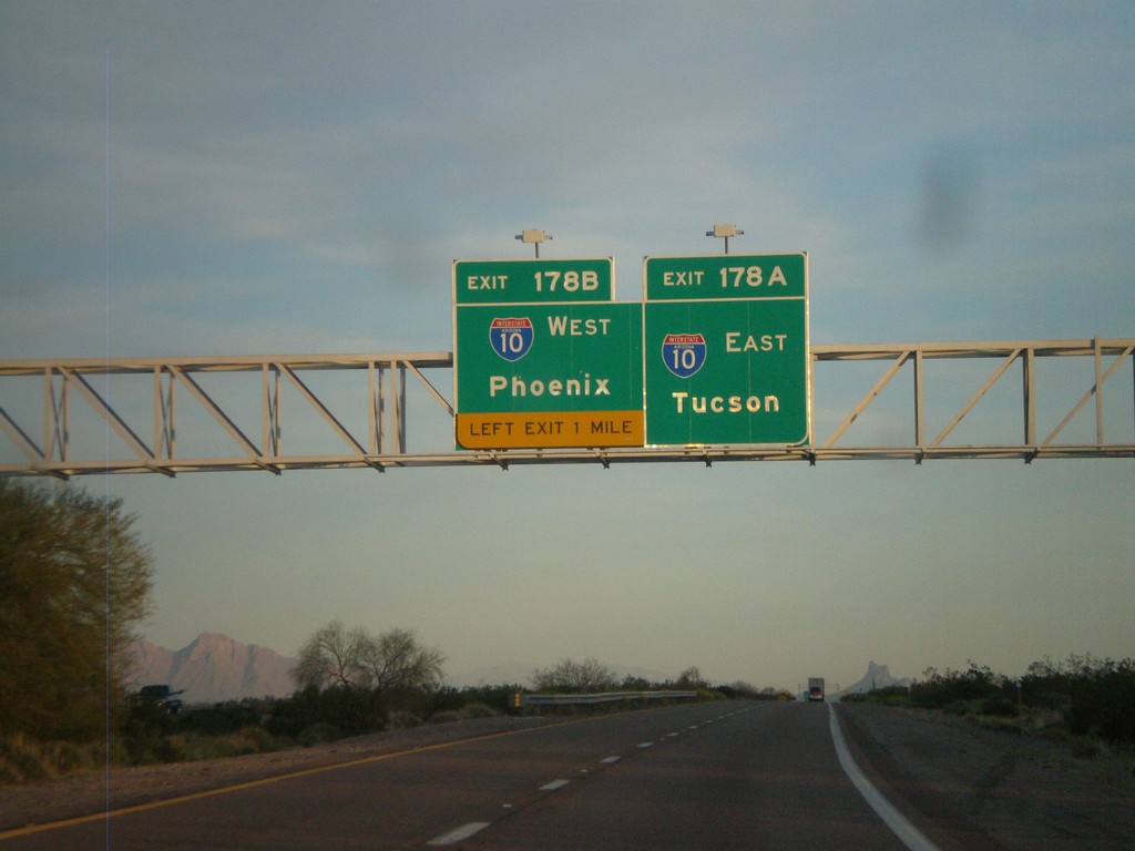 I-8 East Approaching Exit 178A and 178B