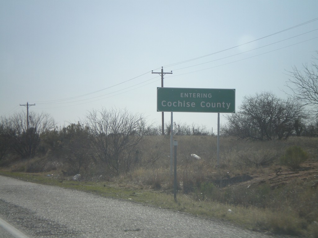 I-10 East - Entering Cochise County