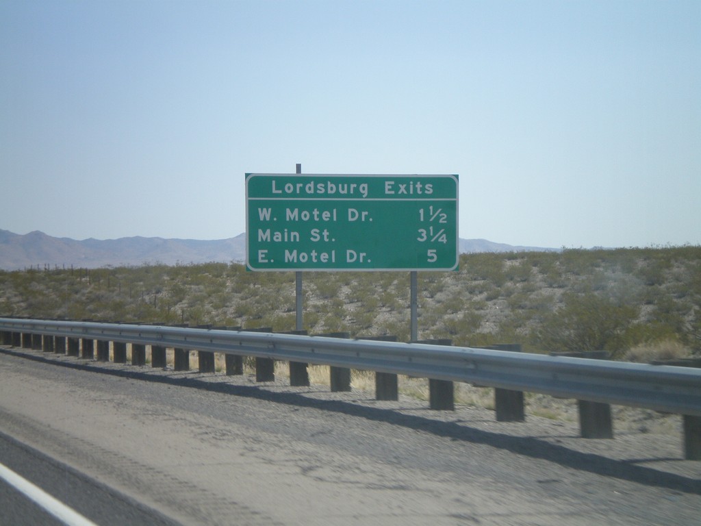 I-10 East - Lordsburg Exits