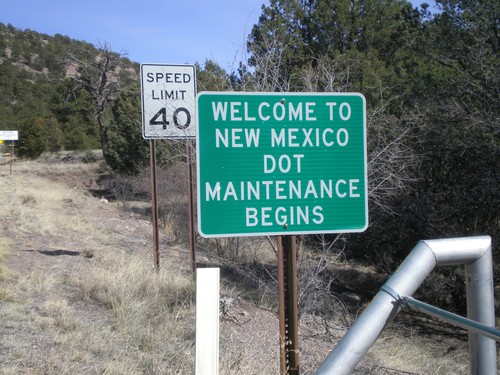 NM-78 East - Welcome To New Mexico