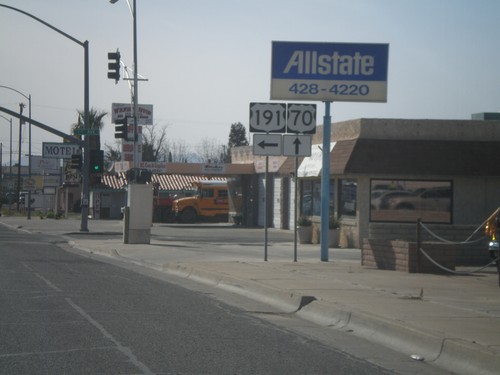 US-70 West/US-191 South at US-70/US-191 Split