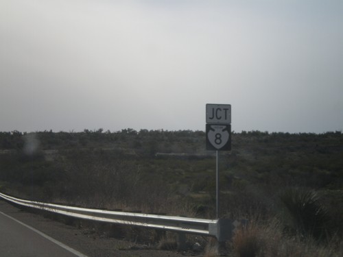 US-70 West Approaching BIA-8