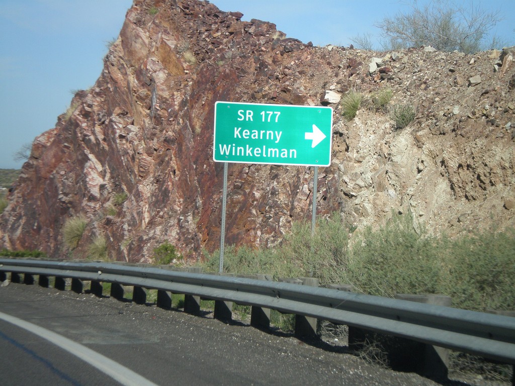 US-60 West at AZ-177 South