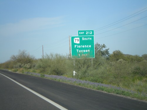 US-60 West Approaching Exit 212